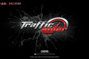 7280-英文横版TrafficRider-U-摩托赛车