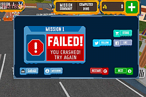 7285-英文横版TruckDriverDepotParking-U-模拟赛车