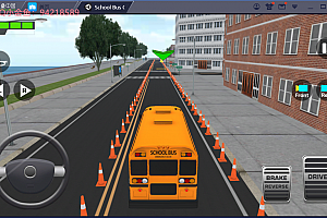 7353-英文横版SchoolBusGame校车-U-模拟赛车